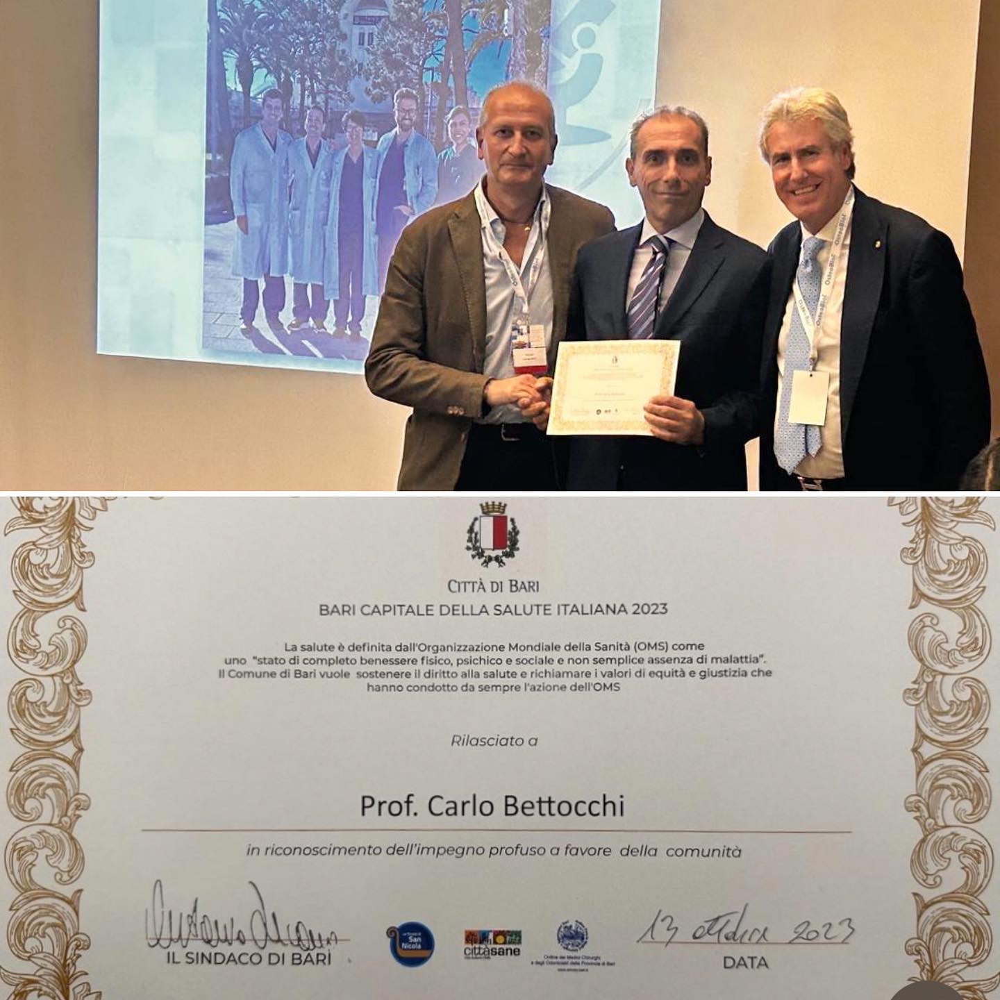 Carlo Bettocchi Comune di Bari